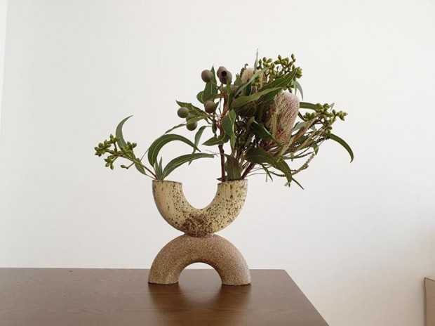 u shape vase by Mark Gambino