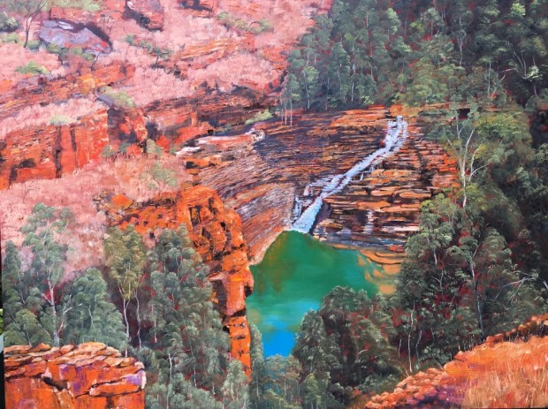 Fortescue Falls, Karijini National Park, WA by Steve Freestone