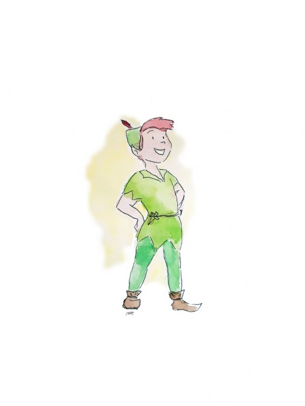 Nursery Fairy-tale Illustrations - Peter Pan by Jennifer Horn