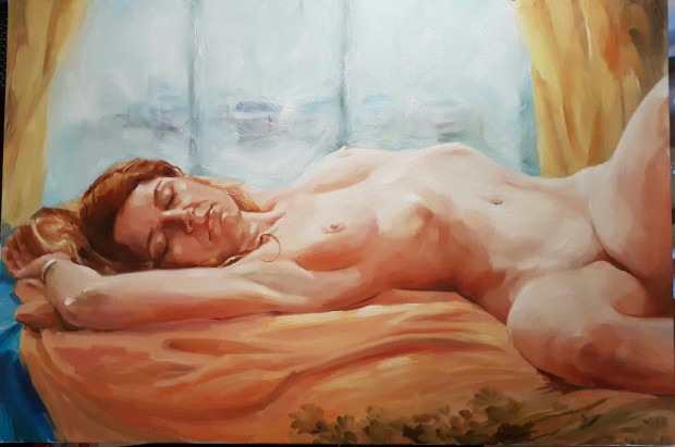 At the window by Tatyana Soboleva