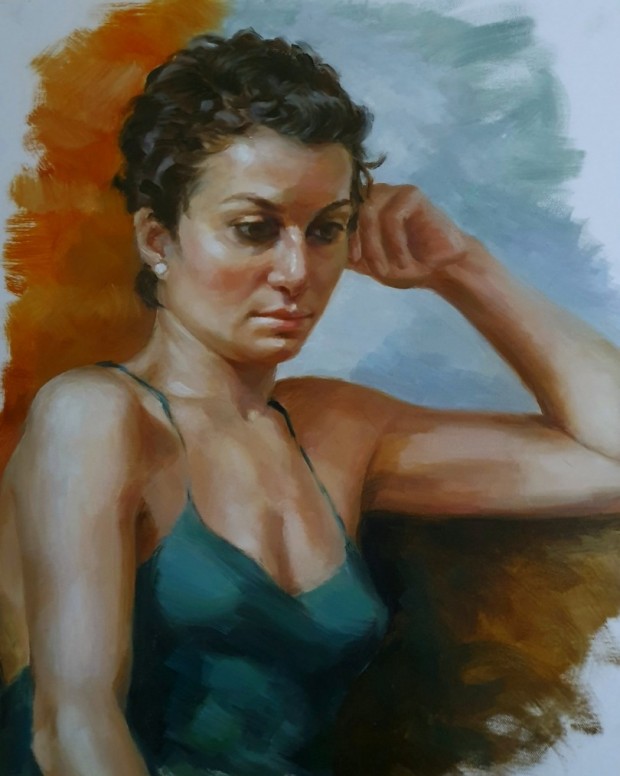 Portrait of young lady by Tatyana Soboleva