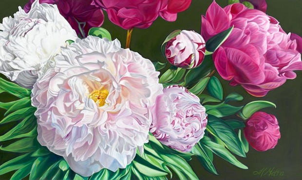 Peony Bouquet by Helen Mitra