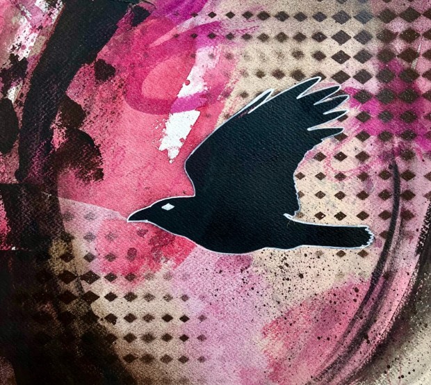 Raven Magenta by Lynette Orzlowski